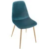 Chaise Roka Velours Bleu Canard Et Pieds Métal Atmosphera 2 Chaise Roka Velours Bleu Canard Et Pieds Métal Atmosphera -Promos Meubles Boutique chaise roka velours bleu canard et pieds metal atmosphera