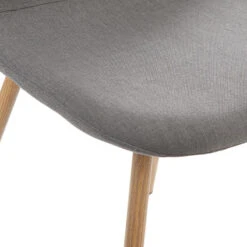 Chaise Taho Gris Foncé Assise Rembourrée Atmosphera -Promos Meubles Boutique chaise taho gris fonce assise rembourree atmosphera 2