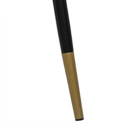 Chaise Velours Noir Pieds Gold Tyka Atmosphera -Promos Meubles Boutique chaise velours noir gold tyka atmosphera 2