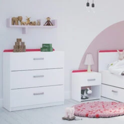 Demeyere Chevet 1 Tiroir Reverso Rose Ou Bleu -Promos Meubles Boutique chevet 1 tiroir reverso rose ou bleu 4