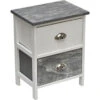 Chevet Apothi 2 Tiroirs Blanc Gris Cérusé 1 Chevet Apothi 2 Tiroirs Blanc Gris Cérusé -Promos Meubles Boutique chevet apothi 2 tiroirs blanc gris ceruse