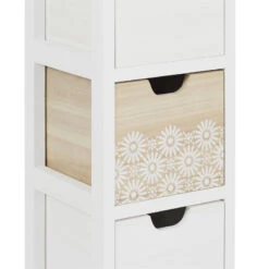 Chiffonnier 3 Tiroirs Chic Naturel Et Blanc -Promos Meubles Boutique chiffonnier 3 tiroirs chic naturel et blanc 3