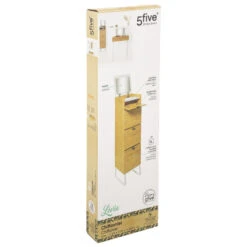 Chiffonnier En Bambou Avec Miroir Levia 5five -Promos Meubles Boutique chiffonnier en bambou levia 5five 3