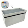 Coffre Blanc Pliable Gris Compatible Briques -Promos Meubles Boutique coffre blanc pliable gris compatible briques