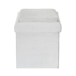 Coffre Pouf Pliable Gris Compatible Briques -Promos Meubles Boutique coffre pouf pliable gris compatible briques 7