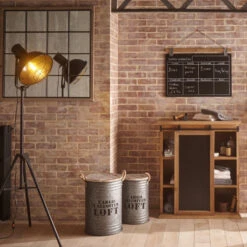 Coffres Bidons Gris Loft - Lot De 3 - Atmosphera -Promos Meubles Boutique coffres bidons gris loft lot 3 atmosphera 2