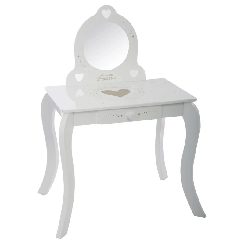 Coiffeuse Avec Tabouret Enfant Blanc Atmosphera 5 Coiffeuse Avec Tabouret Enfant Blanc Atmosphera – Image 3