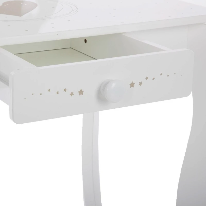 Coiffeuse Avec Tabouret Enfant Blanc Atmosphera 9 Coiffeuse Avec Tabouret Enfant Blanc Atmosphera – Image 7
