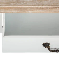 Coiffeuse Blanche 3 Tiroirs Chrysa Atmosphera -Promos Meubles Boutique coiffeuse blanche 3 tiroirs chrysa atmosphera 4