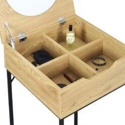 Coiffeuse Bois Et Métal Abbott -Promos Meubles Boutique coiffeuse bois et metal abbott 7