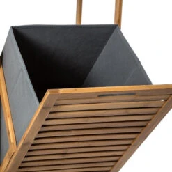 Colonne Salle Bain Varia Naturel Panier Linge Bambou -Promos Meubles Boutique colonne salle bain varia naturel panier linge bambou 2