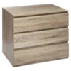 Commode 3 Tiroirs 78 Cm Dolo Naturel 5five -Promos Meubles Boutique commode 3 tiroirs 78 cm naturel 5five