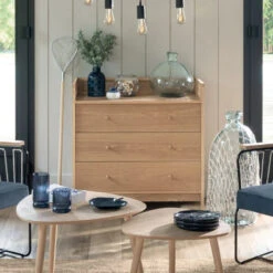 Commode 3 Tiroirs Cannage Arty Atmosphera -Promos Meubles Boutique commode 3 tiroirs cannage arty atmosphera 1