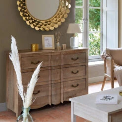 Commode 3 Tiroirs Hiver En Bois Atmosphera -Promos Meubles Boutique commode 3 tiroirs hiver en bois atmosphera 2