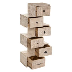 Commode Ajay 6 Tiroirs Bois Massif Atmosphera -Promos Meubles Boutique commode ajay 6 tiroirs bois massif atmosphera 2