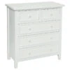 Commode Charme 5 Tiroirs Blanc Atmosphera -Promos Meubles Boutique commode charme 5 tiroirs blanc