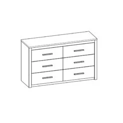 Demeyere Commode Kansas 6 Tiroirs -Promos Meubles Boutique commode colorado 6 tiroirs 2