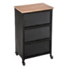 Commode Joris 3 Niches Noir Métal Atmosphera -Promos Meubles Boutique commode joris 3 niches noir metal atmosphera