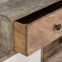 Commode Koval Uni 8 Tiroirs Bois Massif Atmosphera -Promos Meubles Boutique commode koval uni 8 tiroirs bois massif atmosphera 2