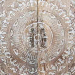 Commode Shirel 2 Portes Bois Blanchi Atmosphera -Promos Meubles Boutique commode shirel 2 portes bois blanchi atmosphera 4