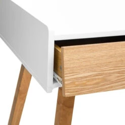 Console Sur Pieds Bois Elva Blanc Atmosphera -Promos Meubles Boutique console sur pieds bois elva blanc atmosphera 2