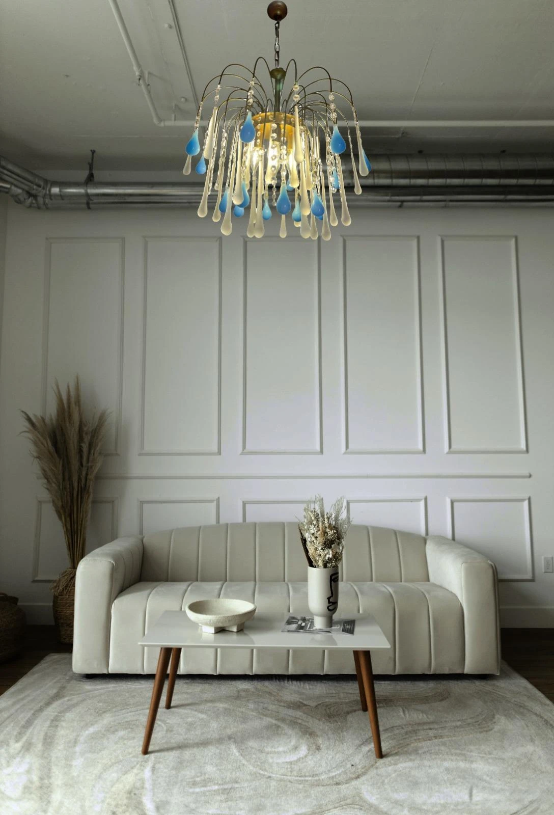 Elegant Italian Chandelier, "South Beach", Murano 10 Elegant Italian Chandelier, "South Beach", Murano – Image 8