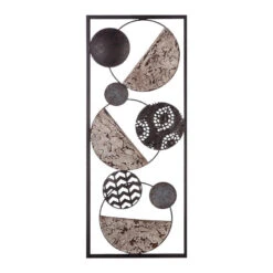 Déco Murale Métal Ethnic Marron 25x61 Atmosphera