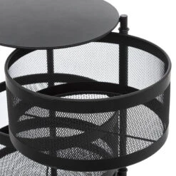 Desserte 4 Paniers Métal Noir Mayaj 5Five -Promos Meubles Boutique desserte 4 paniers metal noir mayaj 5five 2