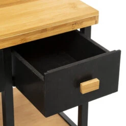 Desserte En Bambou Et Métal Nera 5five -Promos Meubles Boutique desserte en bambou et metal nera 5five 2