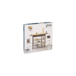 Desserte En Bambou Et Métal Nera 5five -Promos Meubles Boutique desserte en bambou et metal nera 5five 4