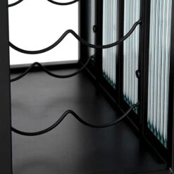 Desserte En Métal Et Verre Noir Noam 5Five -Promos Meubles Boutique desserte en metal et verre noir noam 5five 3