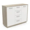 Demeyere Buffet Bas 2 Portes 4 Tiroirs Léo -Promos Meubles Boutique enfilade 2 portes 4 tiroirs leo