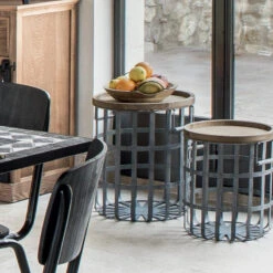 Ensemble De 2 Tables à Café Métal Facto Atmosphera -Promos Meubles Boutique ensemble de 2 tables a cafe metal facto atmosphera 5