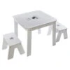 Ensemble Table + 2 Tabourets Enfant Blanc Gris Dream Atmosphera -Promos Meubles Boutique ensemble table tabourets enfant blanc gris dream atmosphera