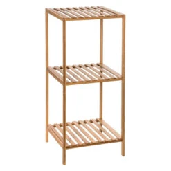 Etagère 4 Niveaux Salle Bain Varia Naturel Bambou -Promos Meubles Boutique etagere 4 niveaux salle bain varia naturel bambou 3