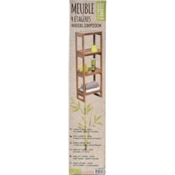 Étagère Bambou 4 Niveaux -Promos Meubles Boutique etagere bambou 4 niveaux 2