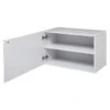 Etagère Murale 2 Niveaux + Porte 57x30 Blanc Fixup 5Five -Promos Meubles Boutique etagere murale 2 niveaux porte 57x30 blanc fixup 5five