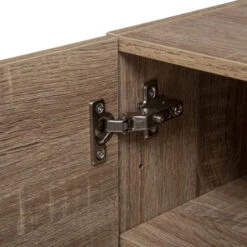 Etagère Murale 2 Niveaux + Porte Naturel Fixup 5Five -Promos Meubles Boutique etagere murale deux niveaux porte naturel fixup 5five 3