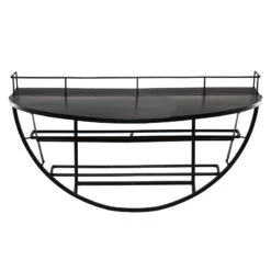 Étagère Murale Métal Bouteilles 68x41 Atmosphera 8 Étagère Murale Métal Bouteilles 68x41 Atmosphera -Promos Meubles Boutique etagere murale metal bouteilles 68x41 atmosphera 2
