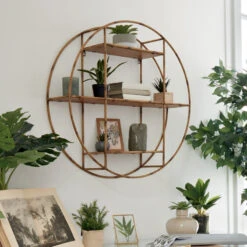 Etagère Murale Ronde D77 Asco Atmosphera -Promos Meubles Boutique etagere murale ronde d79 asco atmosphera 2