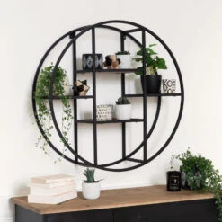 Etagère Murale Ronde Torof D78 Atmosphera -Promos Meubles Boutique etagere murale ronde torof atmosphera 1