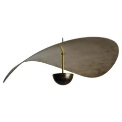 Tarnished Bronze Large Handmade Swedish Sculptural Pendant At 35”/90cm Diameter -Promos Meubles Boutique f 24756392 1647247346473 bg processed