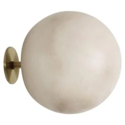 Planette Wall 12 Alabaster Wall Light By Contain
