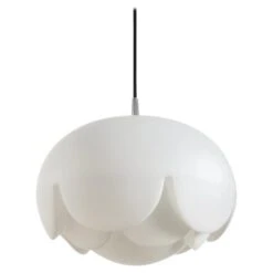 Rare German Vintage Blown Glass Ceiling Hanging Pendant Light, 1960s