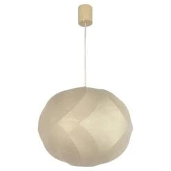 German Mid-Century Cocoon Chandelier By Friedel Wauer For Goldkant, 1960s