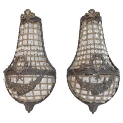 Beautiful Pair Of French Sconces Louis XV Style