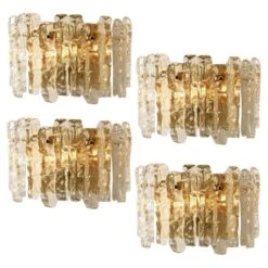 1 Of The 6 Large Kalmar Wall Sconces By J.T. Kalmar, Austria, 1970s