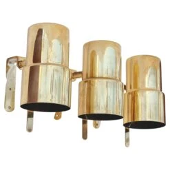 Hans-Agne Jakobsson, Brass Wall Lights V-324, Scandinavian / Mid-Century Modern