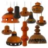 Several Mixed Glazed Ceramic Pendant Lights, Germany, 1970s -Promos Meubles Boutique f 34560792 1685643014549 bg processed