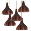 Several Flower Shaped Brown Opaque Glass Pendants, Peill Putzler, 1970 -Promos Meubles Boutique f 34604522 1685949277052 bg processed